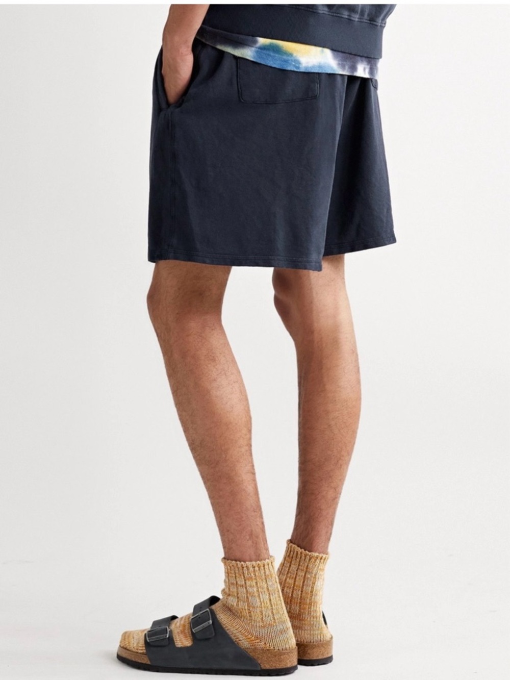 Jungmaven hemp and organic cotton, navy lounge shorts in unisex size S - Picture 6 of 7